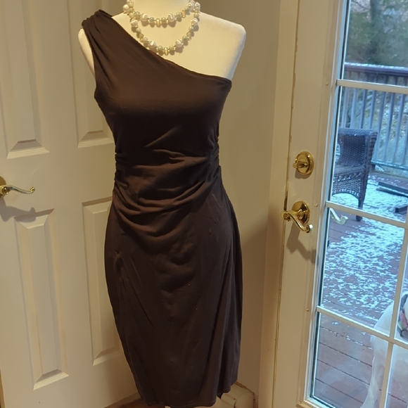 Victoria's Secret Dresses & Skirts - Victoria's Secret One-Shoulder Dress in Rich Brown